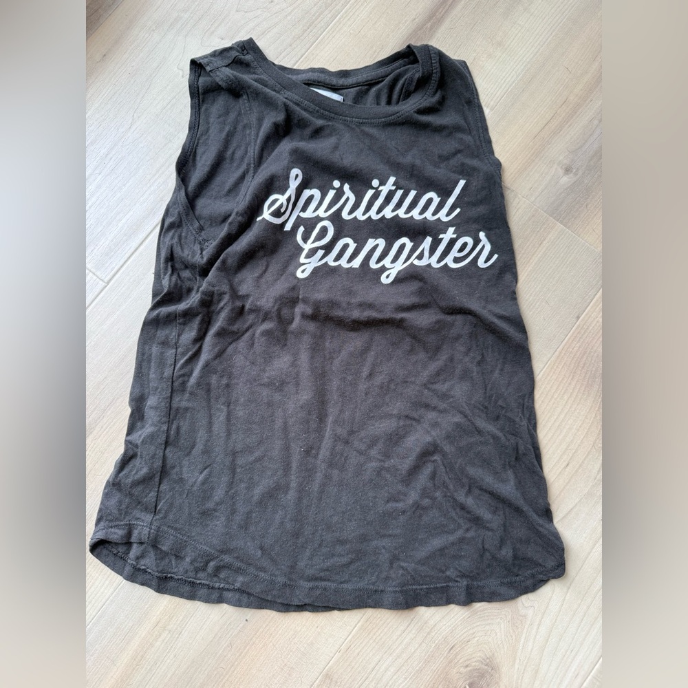Spiritual Gangster Black Tank Top